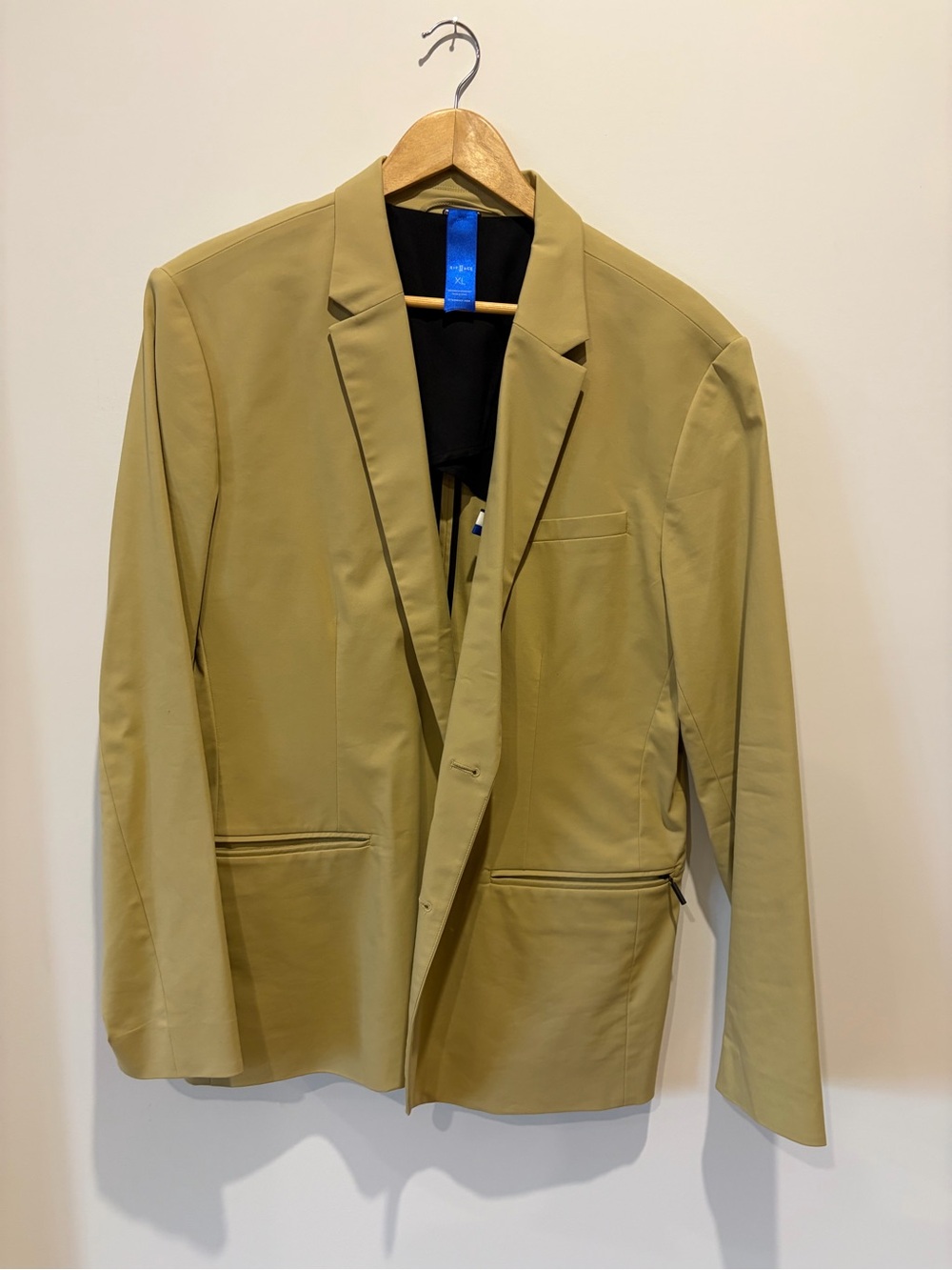 Kit and Ace Men's Khaki Blazer - Modern Tailored Jacket